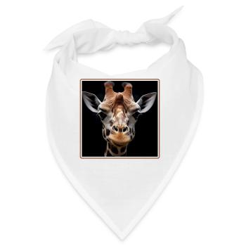 Giraffen realistic Giraffe - Bandana - Weiß - Vorne