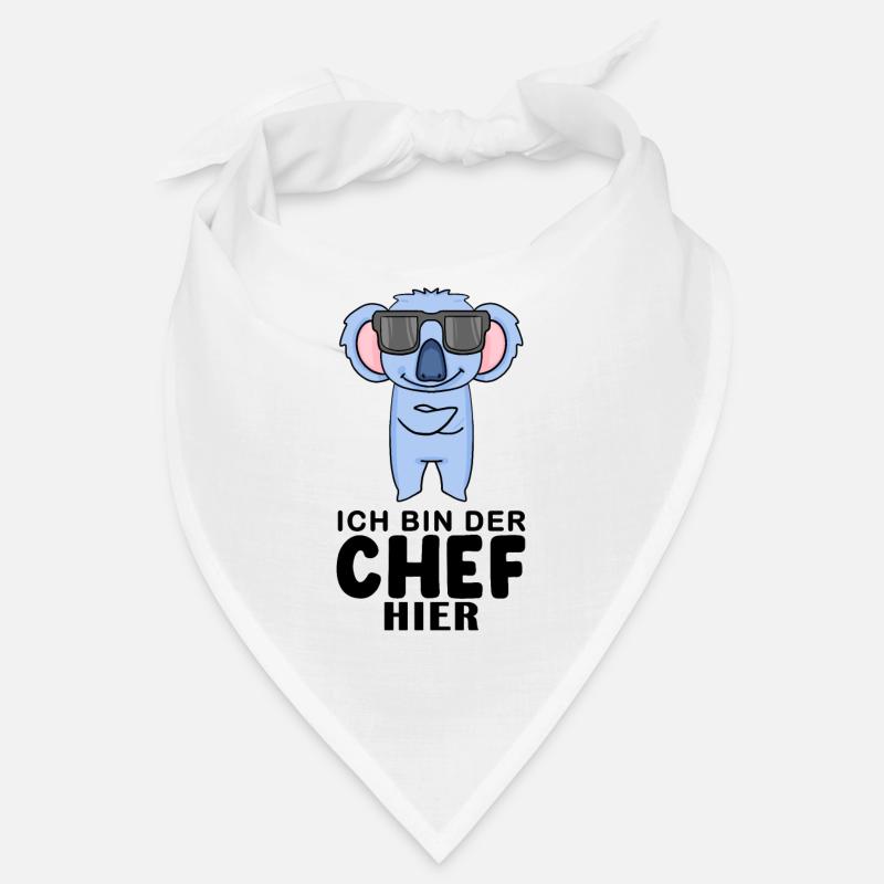 Chef Spruch mit Koala Motiv Bandana