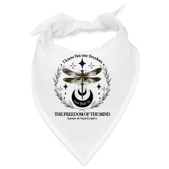 Design von Freiheitszitaten - Bandana - Weiß - Vorne