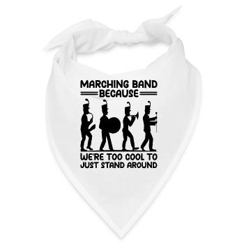 Blaskapelle Sprüche Lustige Marschinstrumente - Bandana - Weiß - Vorne