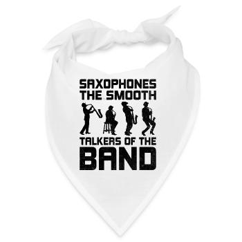 Blaskapelle Sprüche Lustige Marschinstrumente - Bandana - Weiß - Vorne