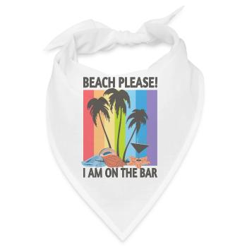 Strand bitte - Bandana - Weiß - Vorne