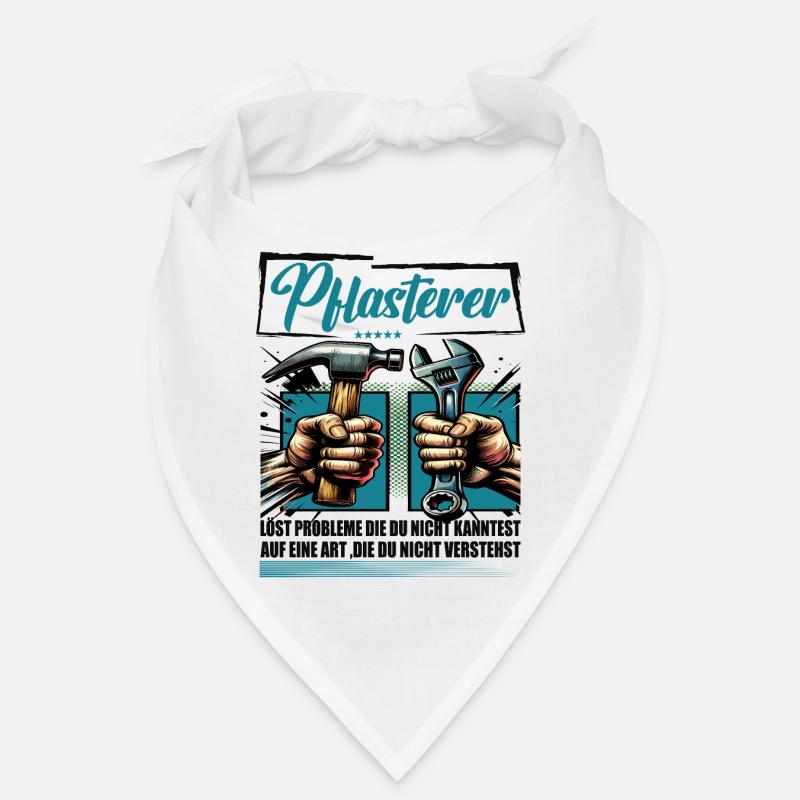 Pflasterer Beruf mit lustigen Spruch Bandana