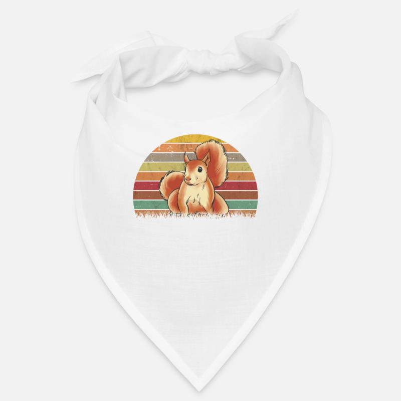 Eichhörnchen Retro Squirrel Bandana