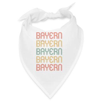 Bayer Bayerin Bayern - Bandana - Weiß - Vorne