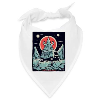 Zeit zum Erkunden - Bandana - Weiß - Vorne