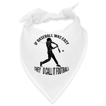 Baseballspieler Baseball Baseballteam Baseballer - Bandana - Weiß - Vorne