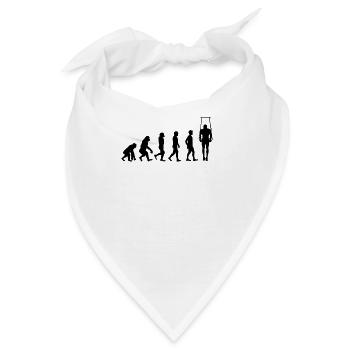 Geräteturnen T-Shirt Turner Geschenk Ringe Turnen - Bandana - Weiß - Vorne