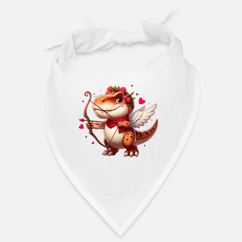 Cupidon T-Rex Saint Valentin dinosaure amour flèche Bandana