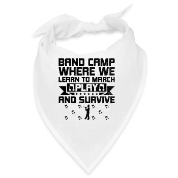 Blaskapelle Sprüche Lustige Marschinstrumente - Bandana - Weiß - Vorne