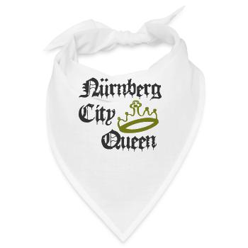 Nürnberg City Queen - Bandana - Weiß - Vorne