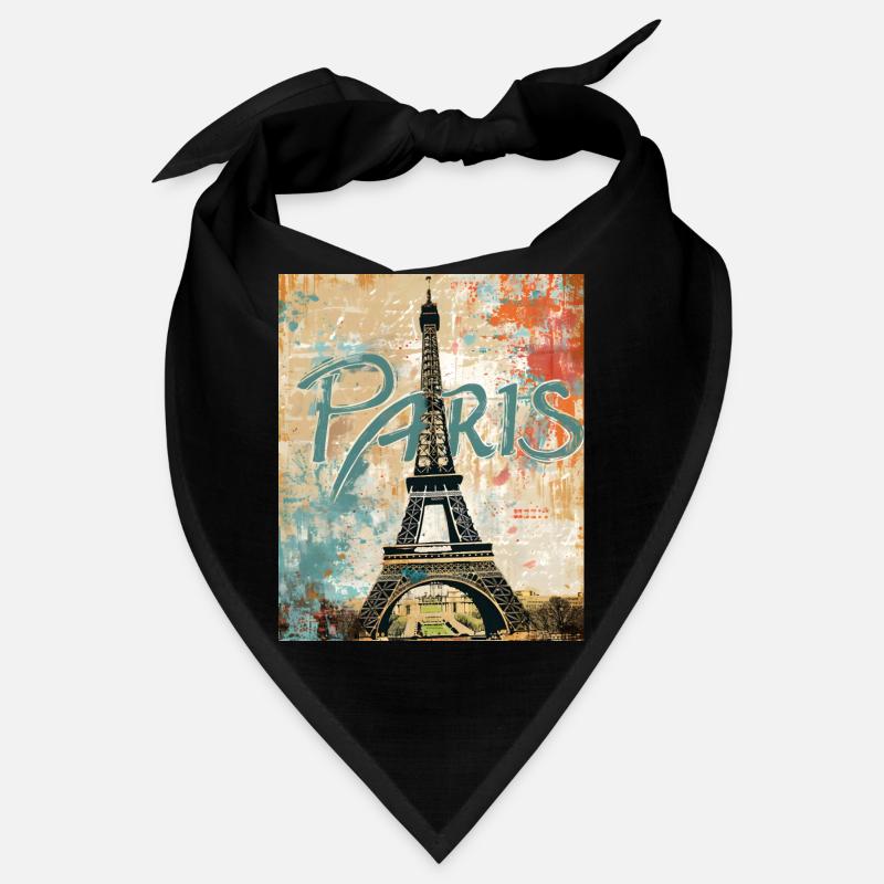 Paris mit Eiffelturm Bandana