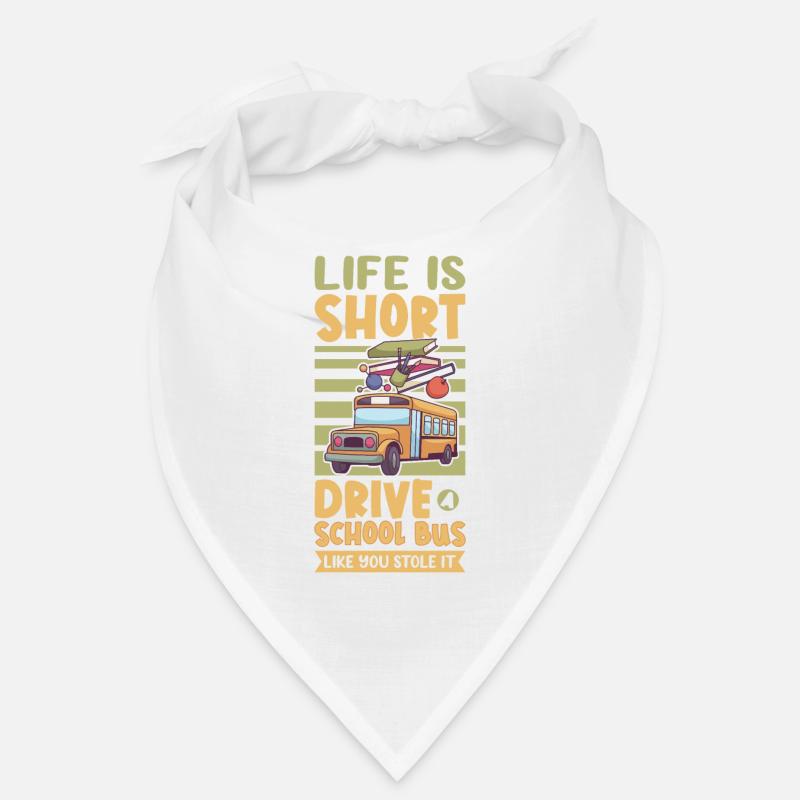 Funny School Bus Driver Appreciation anniversary Bandana