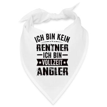 Ich Bin Kein Rentner Ich Bin Vollzeit Angler - Bandana - Weiß - Vorne