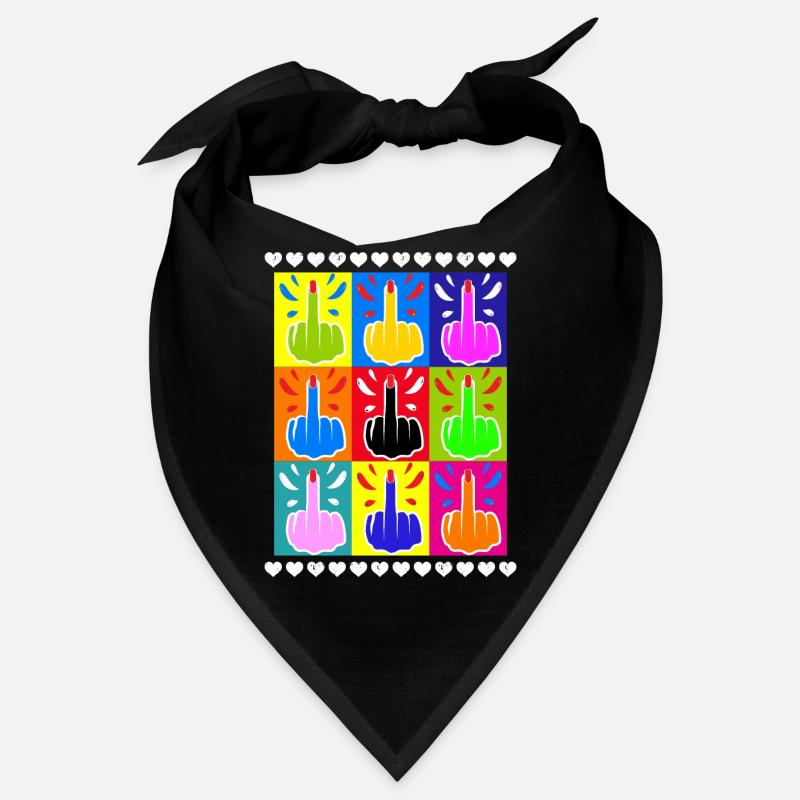 Mittelfinger Pop Farbe Tie Dye Cool Bandana
