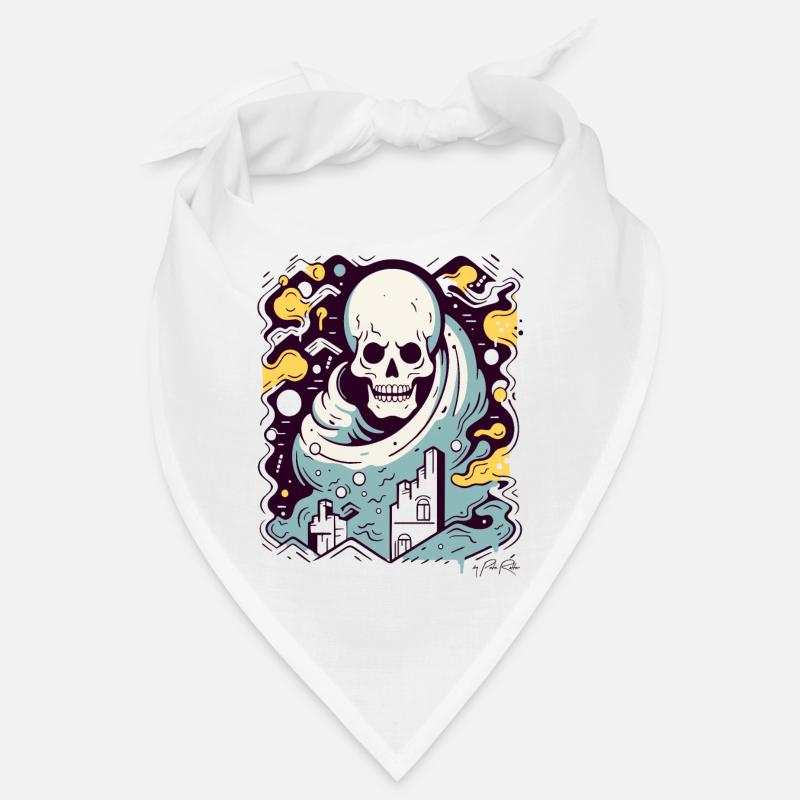 Couleur interactive, crâne industriel moderne Bandana
