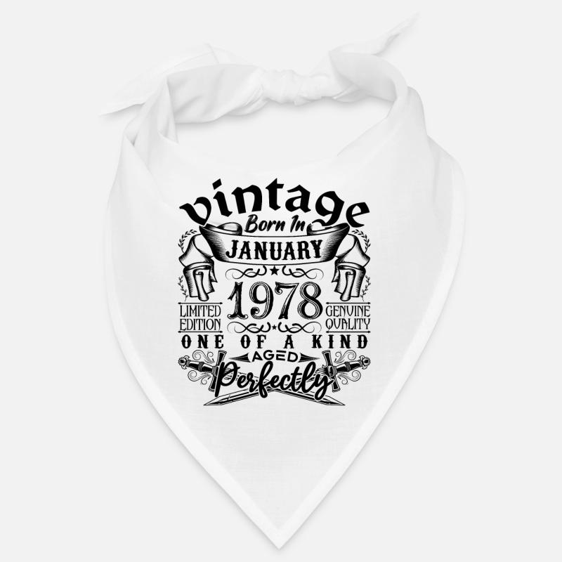 Anniversaire 1978 Janvier 1978 né en Janvier Bandana