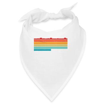 Sachse Sächsin Sachsen - Bandana - Weiß - Vorne