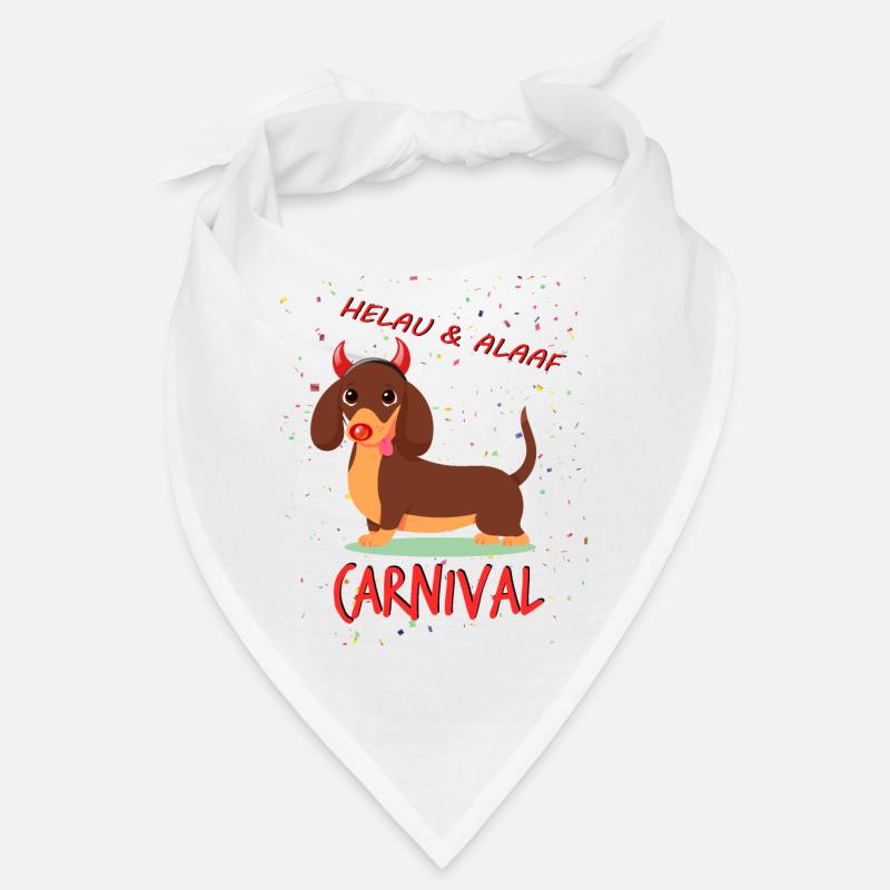 Teckel, Carnaval, Carnaval, Helau, Alaaf, Diable Bandana