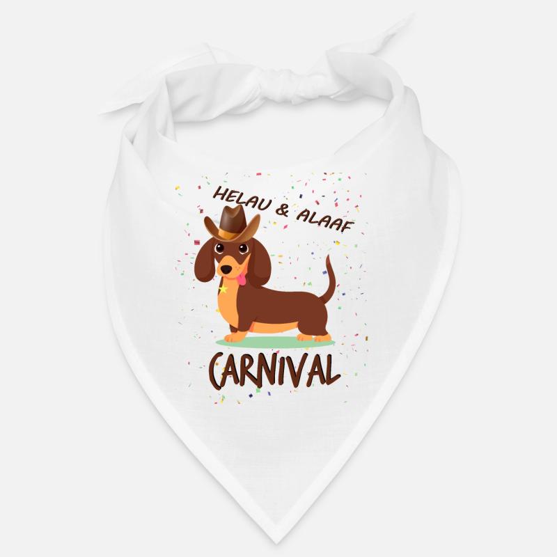 Teckel, Carnaval, Carnaval, Helau, Alaaf, Cowboy Bandana