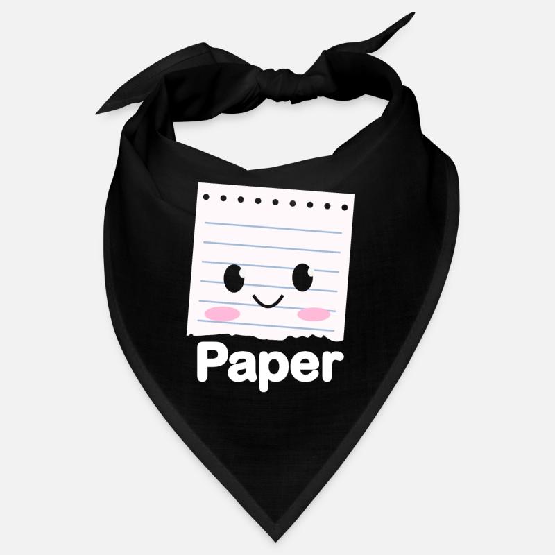 Ciseaux Papier Pierre Drôle Groupe Kawaii Bandana