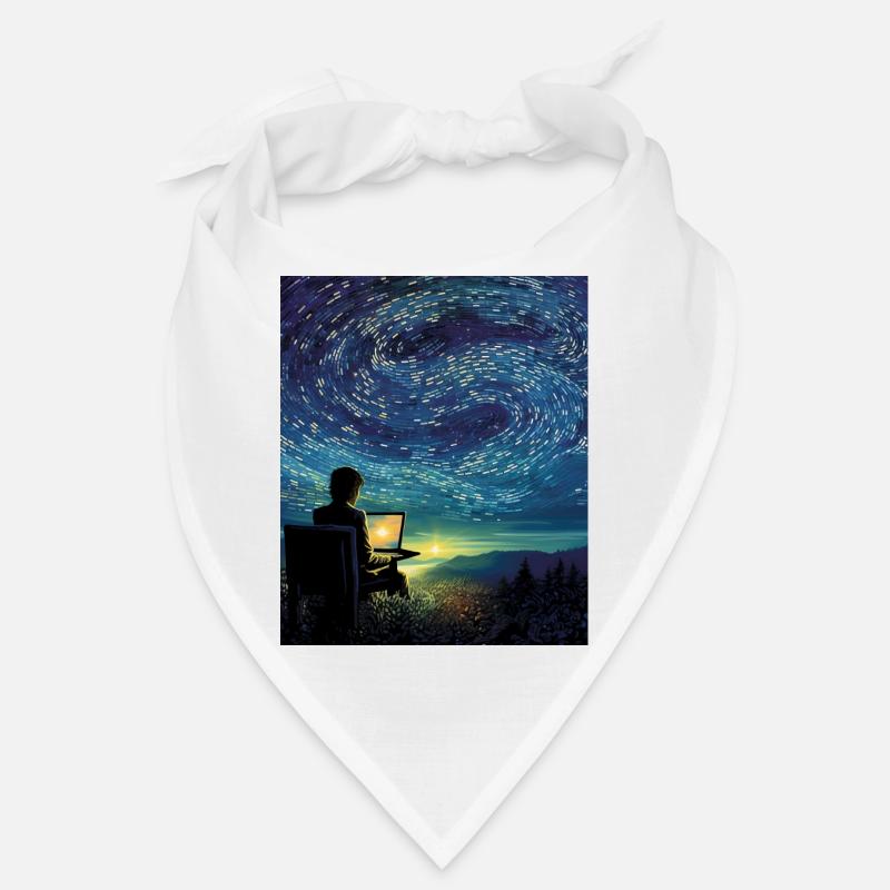 Programmer Starry Night Shirt Coding Bandana