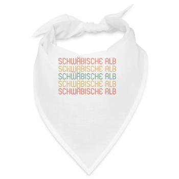 Schwäbische Alb - Bandana - Weiß - Vorne