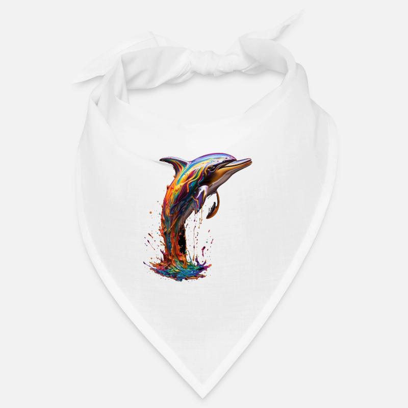 Rainbow Dolphin Bandana