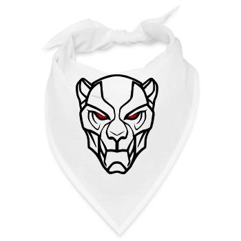 Vector Löwenkopf Design - Bandana - Weiß - Vorne