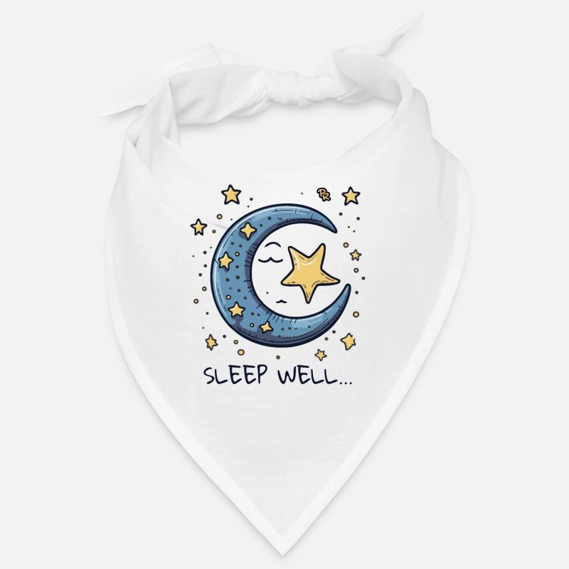 Dors bien, douce lune et étoiles Bandana