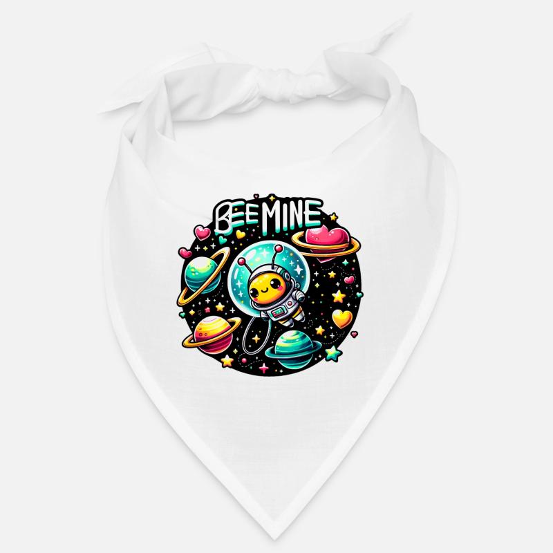 Bee Mine: Astronaut Bee Planets & Hearts Verspielt Bandana