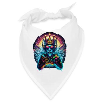 Gaming Throne – Spielkönig - Bandana - Weiß - Vorne