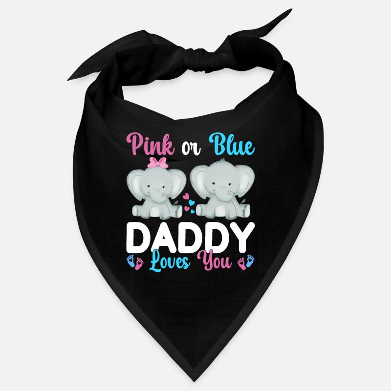 Pink Oder Blue Daddy Liebt Dich Geschlecht Bandana