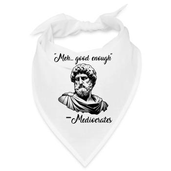 Griechische Philosophie meh gut genug mittelmäßig - Bandana - Weiß - Vorne