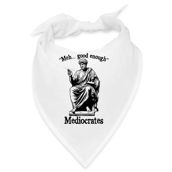 Lustig meh gut genug mittelmäßig altgriechisch - Bandana - Weiß - Vorne