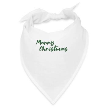 Merry Christmas - Bandana - Weiß - Vorne