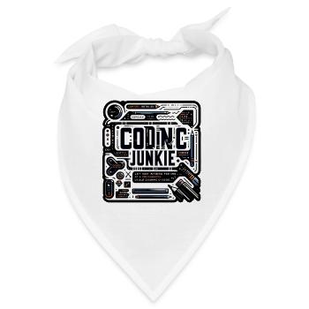Coding Junkie 11 - Bandana - Weiß - Vorne