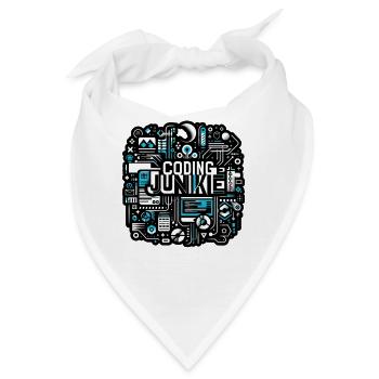 Coding Junkie 16 - Bandana - Weiß - Vorne