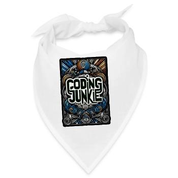 Coding Junkie 14 - Bandana - Weiß - Vorne