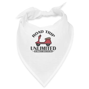 Road Trip unlimited Summer Adventure - Bandana - Weiß - Vorne