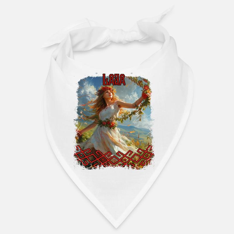 Divinité slave Lada Déesse Folklore Mythologie - Bandana - blanc