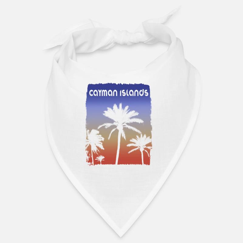Îles Caïmans Coucher De Soleil Vacances Souvenir Palmier Bandana