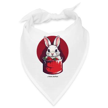 Häschen in der Dose - Bandana - Weiß - Vorne