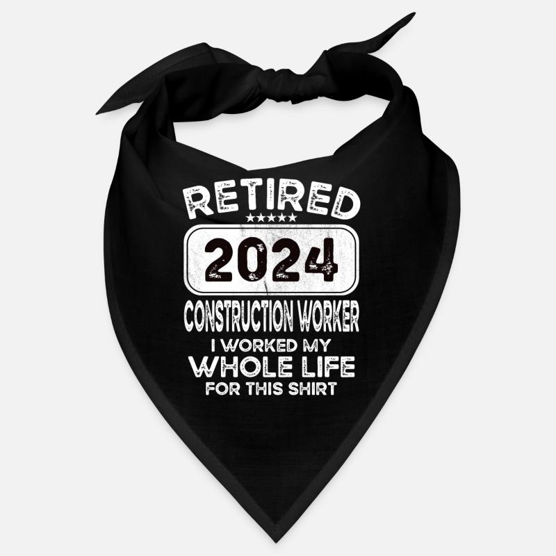 Ouvrier du bâtiment à la retraite 2024 Bandana