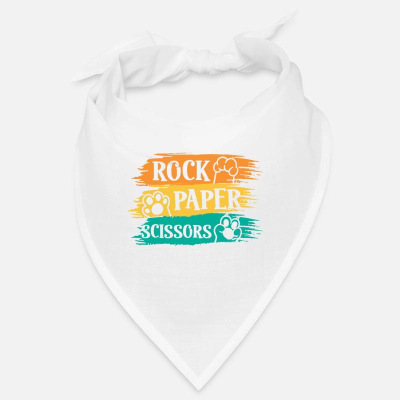 Mignon Kawaii Chat Patte Pierre Papier Ciseaux Bandana