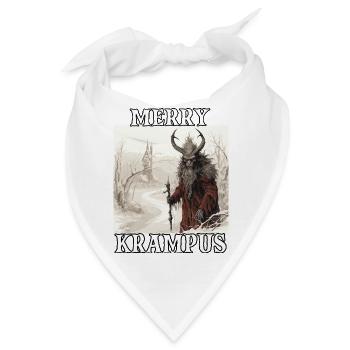 Merry Krampus | Kramperl | Krampus Kostüm - Bandana - Weiß - Vorne