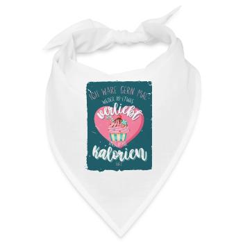 Ich wäre gern mal wieder verliebt! Single Spruch - Bandana - Weiß - Vorne
