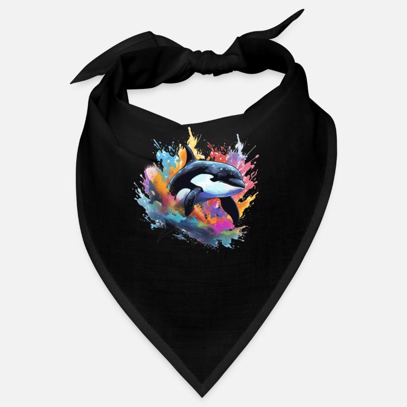 Orca Killerwal bunt Bandana