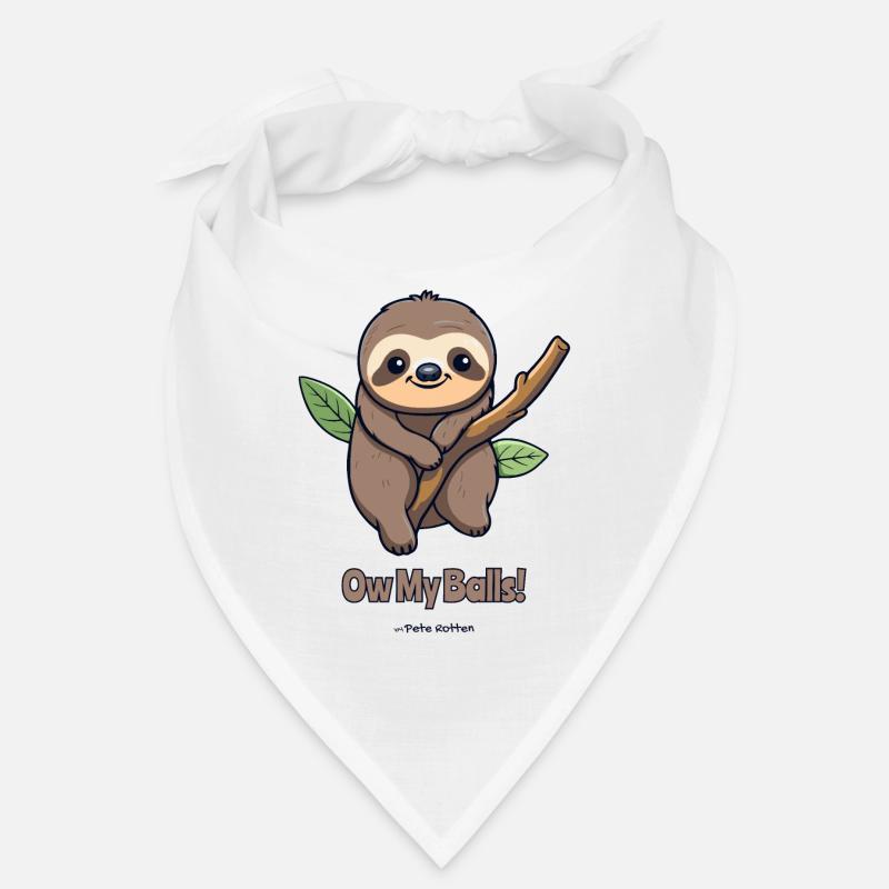 Cute sloth with ouch, Bandana