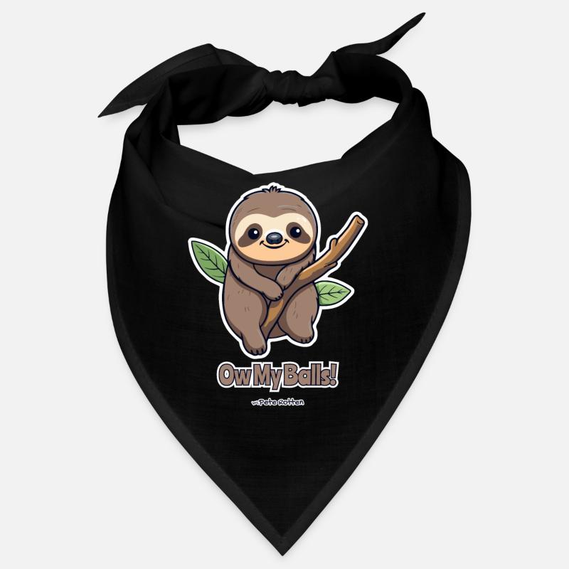 Cute sloth with ouch, Bandana